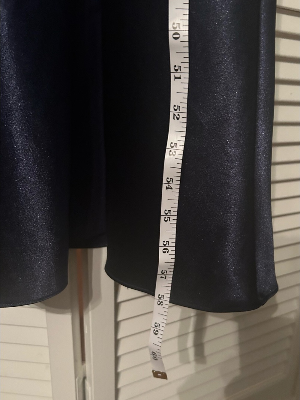 Sexy Off-the-Shoulder Navy Satin Mia Homecoming Gown with Side Slit|wedding - Picture 6 of 12